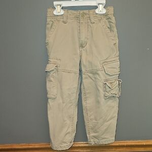 GAP Toddler Tan and Red Cargo Pants